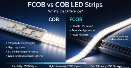 FCOB vs COB LED Strips: What’s the Difference?
